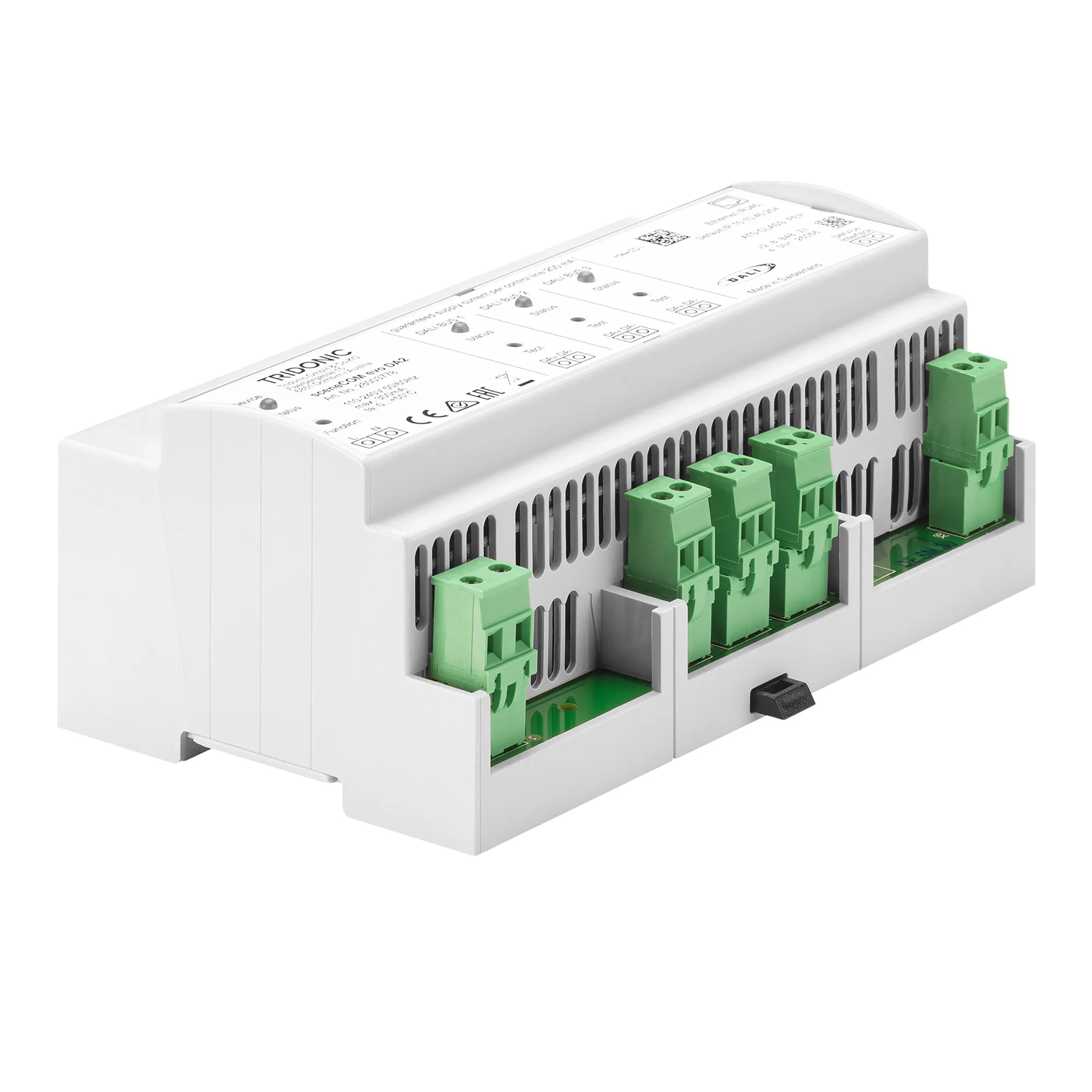 28003778  Tridonic sceneCOM evo DA2 -Multi-chanel lighting controller , 20W 200 mA, 110-240 V 50/60Hz input, IP20, 5yrs Warranty.
